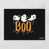 Carte Postale Fantôme d'Halloween Chou Mignon (Dos)