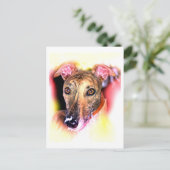 Carte Postale Fantôme d'un chien de lévriers (Debout devant)