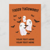 Carte Postale Fantôme effrayant d'Halloween (Devant)