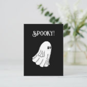 Carte Postale Fantôme effrayant d'Halloween (Debout devant)