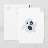 Carte Postale fantôme émoji (Devant / Derrière)