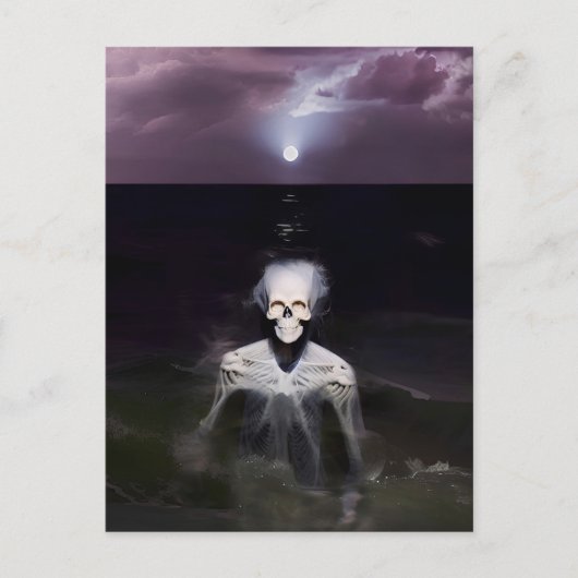 Carte Postale Fantôme en mer - Peinture à l'huile (Devant)