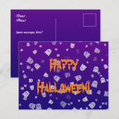 Carte Postale Fantômes d'Halloween (Devant / Derrière)