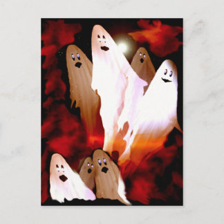 Carte Postale Fantômes d'Halloween