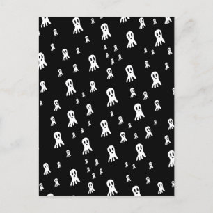 Carte Postale Fantômes d'Halloween foncé