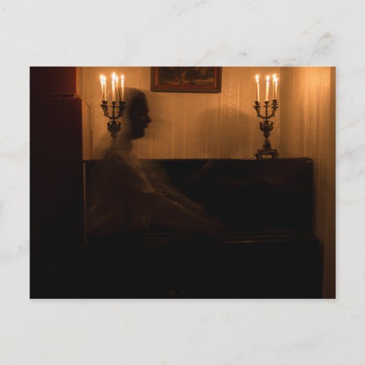 Carte Postale fantômes d'horreur dans la chambre. couple de dans (Devant)