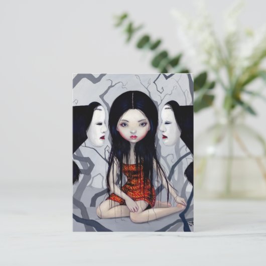 Carte postale "Fantômes sans visage" (Debout devant)