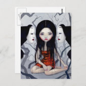 Carte postale "Fantômes sans visage" (Devant / Derrière)