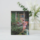 Carte Postale Faon dans le jardin Collage (Debout devant)