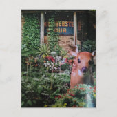 Carte Postale Faon dans le jardin Collage (Devant)