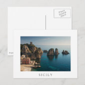Carte Postale Faraglioni et Tonnara à Scopello, Sicile (Devant / Derrière)