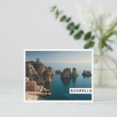 Carte Postale Faraglioni et Tonnara à Scopello, Sicile (Debout devant)