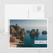 Carte Postale Faraglioni et Tonnara à Scopello, Sicile (Devant / Derrière)