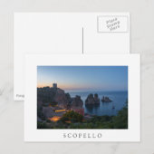 Carte Postale Faraglioni et Tonnara à Scopello, Sicile (Devant / Derrière)