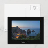 Carte Postale Faraglioni et Tonnara à Scopello, Sicile (Devant / Derrière)