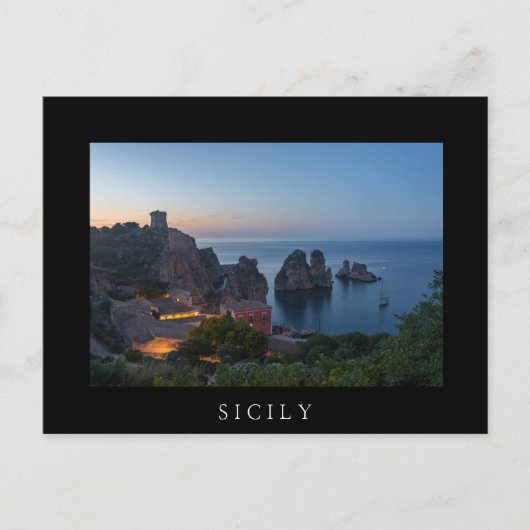 Carte Postale Faraglioni et Tonnara à Scopello, Sicile (Devant)