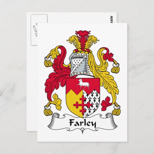Carte Postale Farley Family Crest (Devant / Derrière)