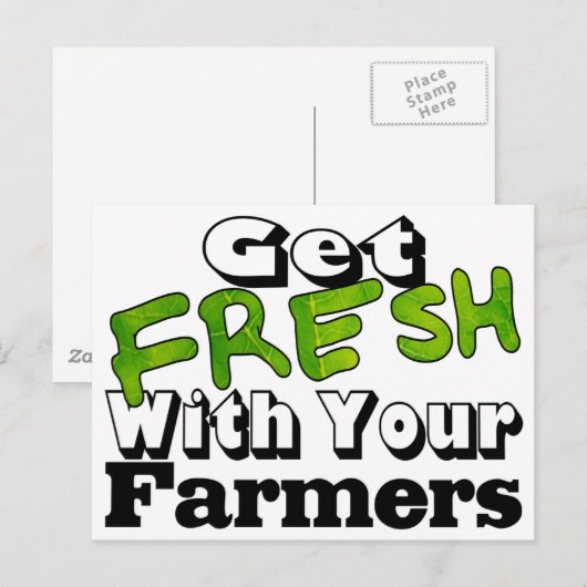 Carte Postale Farmer Fresh (Devant / Derrière)