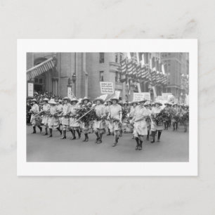 Carte Postale Farmerettes Vendre des obligations WW1, années 191