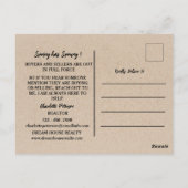 Carte Postale Farming de référencement de printemps pour l'immob (Dos)