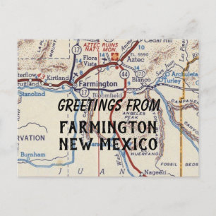 Carte Postale Farmington Nouveau-Mexique