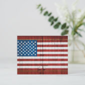 Carte Postale Farms | American Flag Barn Mural (Debout devant)