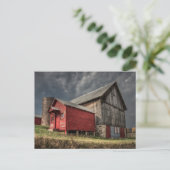 Carte Postale Farms | Red Wooden Barn in Michigan (Debout devant)