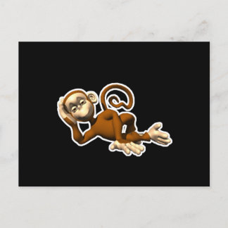 Carte Postale farniente autour du singe