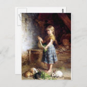 Carte Postale Farniente de lapins de lapins (Devant / Derrière)