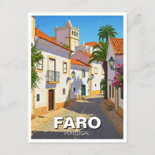 Carte Postale Faro Portugal Algarve Travel