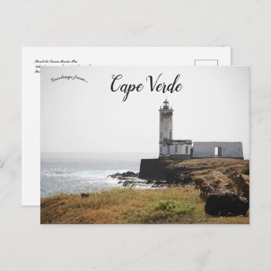 Carte Postale Farol de D Maria Pia Cap-Vert (Devant / Derrière)