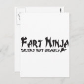 CARTE POSTALE FART NINJA (Devant / Derrière)