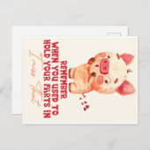 Carte Postale Farting amusant (Devant / Derrière)