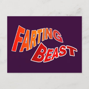 Carte Postale FARTING BEAST - humour insensé et hilarant