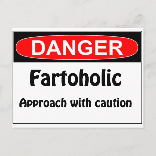 Carte Postale Farting Danger (Devant)