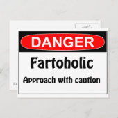 Carte Postale Fartoholic Danger (Devant / Derrière)