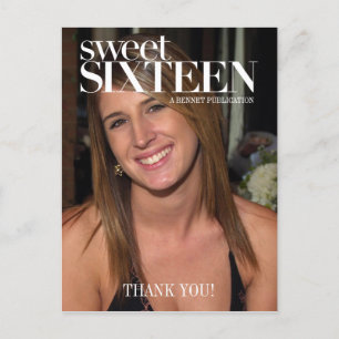 Carte Postale Fashion Magazine Photo Sweet sixteen Party