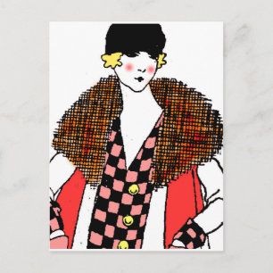 Carte Postale fashionable lady