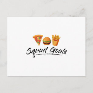 Carte Postale Fast Food Burger Fromage Foodie Drôle Manger Cadea