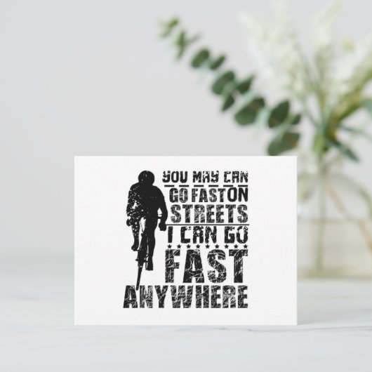 Carte Postale Fast Grax Bike (Debout devant)