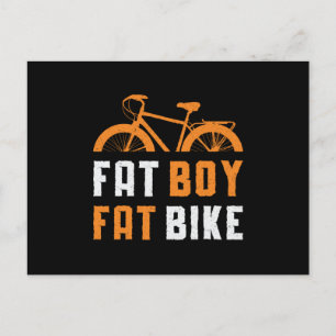 Carte Postale Fat Boy Fat Vélo Vélo VTT Vélo VTT Vélo VTT VTT VT