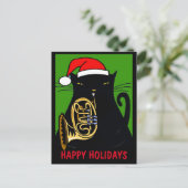 Carte postale Fat Cat Happy Holiday (Debout devant)