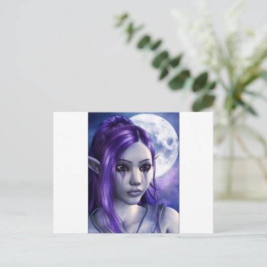 Carte Postale fata violissima (Debout devant)