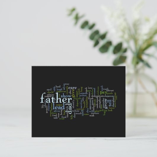 Carte Postale Father Word (Debout devant)
