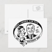 Carte Postale Father's Day Vintage Postcard (Devant / Derrière)