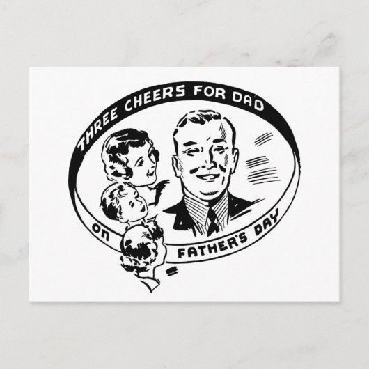 Carte Postale Father's Day Vintage Postcard (Devant)