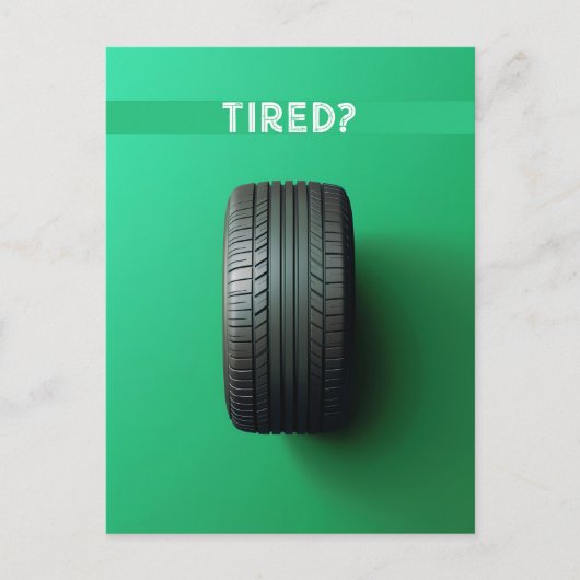 Carte Postale Fatigué (Devant)