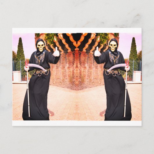 Carte Postale Faucheurs sinistres (Devant)