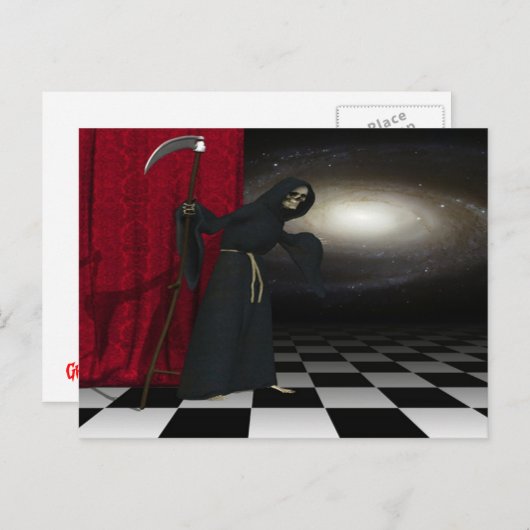 Carte Postale Faucheuse Grim 2 (Devant / Derrière)