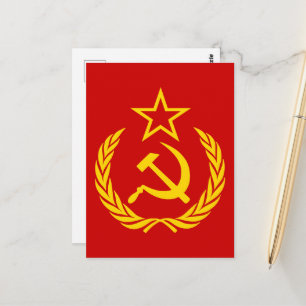 Carte Postale Faucille et marteau, URSS, CCCP, communisme